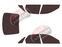 Kit film teinté Renault Laguna (1) 5 portes (1994 - 2000) Kit film teinté Renault Laguna (1) 5 portes (1994 - 2000)