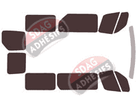 Kit film teinté Renault Master (3) L1 5 portes (2019 - 2024) Kit film teinté Renault Master (3) L1 5 portes (2019 - 2024)