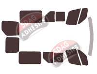 Kit film teinté Renault Master (3) L1 6 portes (2019 - 2024) Kit film teinté Renault Master (3) L1 6 portes (2019 - 2024)