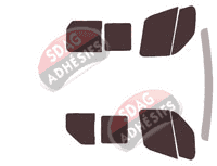 Kit film teinté Opel Movano (2) L1 / L2 / L3 / L4 Utilitaire 5 portes (2010 - 2021)