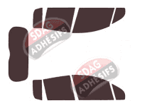 Kit film teinté Renault Modus (1) 5 portes (2007 - 2013)