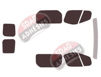 Kit film teinté Opel Vivaro (A) Utilitaire 5 portes (2002 - 2015)
