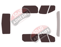 Kit film teinté Opel Vivaro (B) Utilitaire 4/5 portes (2014 - 2019)