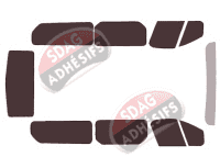 Kit film teinté Opel Vivaro (B) Long 4/5 portes (2014 - 2019) Kit film teinté Opel Vivaro (B) Long 4/5 portes (2014 - 2019)