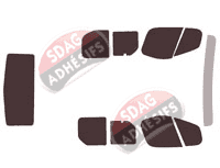 Kit film teinté Nissan PrimaStar (1) Utilitaire 4 portes (2002 - 2015)