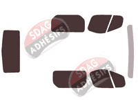 Kit film teinté Opel Vivaro (A) Utilitaire 4 portes (2002 - 2015)