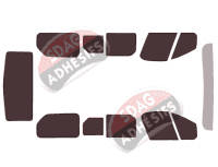 Kit film teinté Opel Vivaro (B) Court 4/5 portes (2014 - 2019)