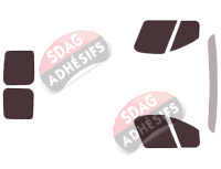 Kit film teinté Opel Vivaro (B) Court Ou Long Utilitaire 5/6 portes (2014 - 2019)