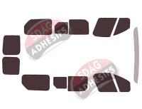 Kit film teinté Opel Vivaro (B) Court 5/6 portes (2014 - 2019)