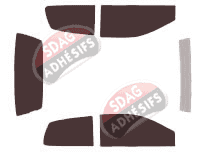 Kit film teinté Renault Twingo (1) 3 portes (1993 - 2007) Kit film teinté Renault Twingo (1) 3 portes (1993 - 2007)