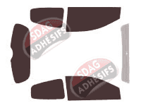 Kit film teinté Renault Twingo (2) 3 portes (2012 - 2014) Kit film teinté Renault Twingo (2) 3 portes (2012 - 2014)