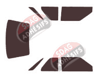 Kit film teinté Honda Concerto Coupe 3 portes (1988 - 1996)