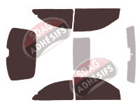 Kit film teinté Rover 25 3 portes (1999 - 2005) Kit film teinté Rover 25 3 portes (1999 - 2005)