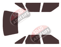 Kit film teinté Rover 200 & 400 (1) 5 portes (1989 - 1995) Kit film teinté Rover 200 & 400 (1) 5 portes (1989 - 1995)