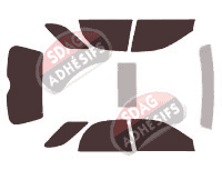 Kit film teinté Saab 9.2X Break 5 portes (2004 - 2006)