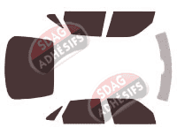 Kit film teinté Saab 9.3 (1) 5 portes (1993 - 2002)