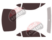 Kit film teinté Toyota GT 86 (1) Coupe 2 portes (2012 - 2020)