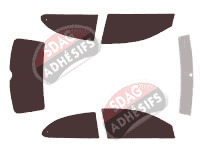 Kit film teinté Seat Ibiza (3) 3 portes (2002 - 2008) Kit film teinté Seat Ibiza (3) 3 portes (2002 - 2008)
