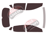 Kit film teinté Seat Ibiza (5) 5 portes (depuis 2017) Kit film teinté Seat Ibiza (5) 5 portes (depuis 2017)