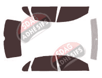 Kit film teinté Seat Ibiza (3) 5 portes (2002 - 2008) Kit film teinté Seat Ibiza (3) 5 portes (2002 - 2008)