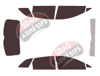 Kit film teinté Seat Ibiza (4) ST Break 5 portes (2010 - 2018) Kit film teinté Seat Ibiza (4) ST Break 5 portes (2010 - 2018)