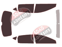 Kit film teinté Seat Leon (3) 5 portes (2013 - 2020) Kit film teinté Seat Leon (3) 5 portes (2013 - 2020)