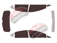 Kit film teinté Seat Leon (2) 5 portes (2005 - 2009) Kit film teinté Seat Leon (2) 5 portes (2005 - 2009)