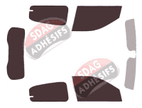 Kit film teinté Smart ForFour (2) 5 portes (2014 - 2021)