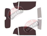 Kit film teinté Smart ForTwo (3) Coupe 3 portes (depuis 2014)