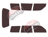 Kit film teinté Subaru Forester (1) 5 portes (1997 - 2002) Kit film teinté Subaru Forester (1) 5 portes (1997 - 2002)