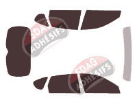 Kit film teinté Subaru Impreza (3) WRX 5 portes (2007 - 2013) Kit film teinté Subaru Impreza (3) WRX 5 portes (2007 - 2013)