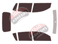 Kit film teinté Subaru Justy 5 portes (2007 - 2010)