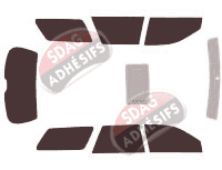 Kit film teinté Subaru Legacy (3) Wagon Break 5 portes (1999 - 2003)