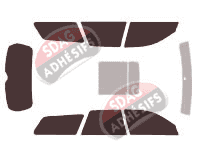 Kit film teinté Subaru Legacy (4) Wagon Break 5 portes (2003 - 2009)