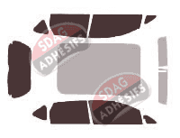Kit film teinté Subaru Trezia 5 portes (2010 - 2016)