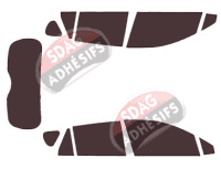 Kit film teinté Suzuki SX4 (2) S-Cross 5 portes (2013 - 2021)