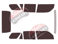 Kit film teinté Toyota 4Runner (4) 5 portes (2014 - 2024) Kit film teinté Toyota 4Runner (4) 5 portes (2014 - 2024)