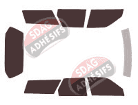 Kit film teinté Toyota Camry (2) Break 5 portes (1987 - 1991)