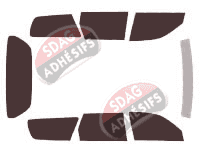 Kit film teinté Toyota Camry (3) Break 5 portes (1991 - 1996)