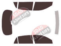 Kit film teinté Toyota Corolla (9) 5 portes (2000 - 2008)