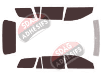 Kit film teinté Toyota Corolla (9) Break 5 portes (2002 - 2008)