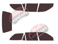 Kit film teinté Toyota Corolla (8) Break 5 portes (1995 - 2002)