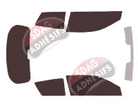 Kit film teinté Toyota Corolla (9) 3 portes (2002 - 2008)