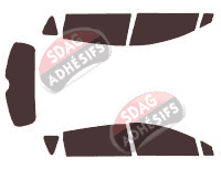 Kit film teinté Toyota Corolla (3) Verso 5 portes (2004 - 2009)