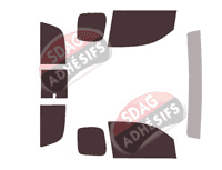 Kit film teinté Toyota Tacoma (3) Extended Pick-up 2 portes (2015 - 2023) Kit film teinté Toyota Tacoma (3) Extended Pick-up 2 portes (2015 - 2023)