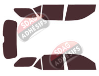 Kit film teinté Toyota Fortuner (2) 5 portes (depuis 2016)