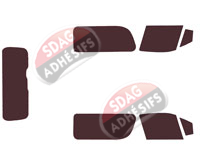 Kit film teinté Toyota Hiace (6) 5 portes (depuis 2019)