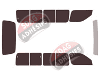 Kit film teinté Toyota Hiace (4) 4 portes (1995 - 2006)