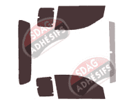 Kit film teinté Toyota Hilux (7) Extra Cab Pick-up 2 portes (2005 - 2013)