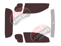 Kit film teinté Toyota Hilux (8) Extra Cab Pick-up 2 portes (depuis 2015)